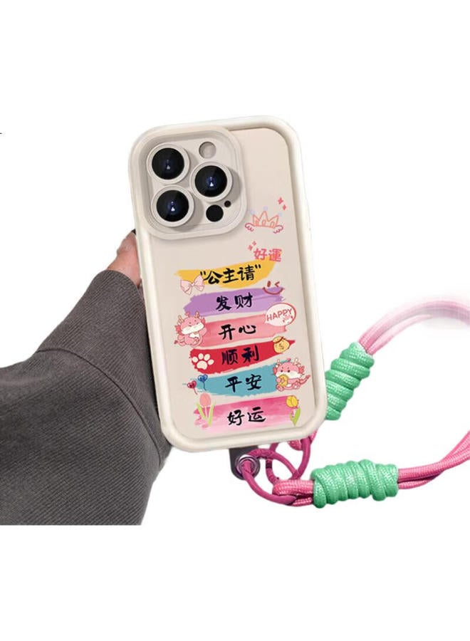 Sehan Shihan Compatible With Apple 16 Plus Phone Case, Iphone 16 Plus Protective Cover, Full Lens Protection, Shockproof, Skin-Friendly, Creative Cartoon Cute Style, High-End Feel With Lanyard - Image 1