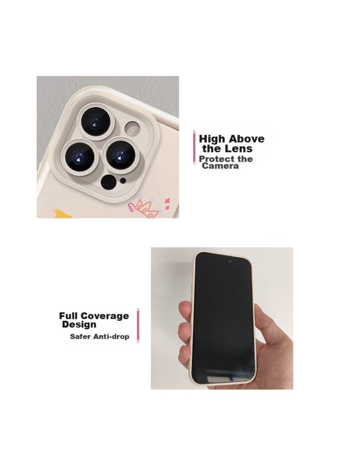 Sehan Shihan Compatible With Apple 16 Plus Phone Case, Iphone 16 Plus Protective Cover, Full Lens Protection, Shockproof, Skin-friendly, Creative Cartoon Cute Style, High-end Feel With Lanyard - Image 3