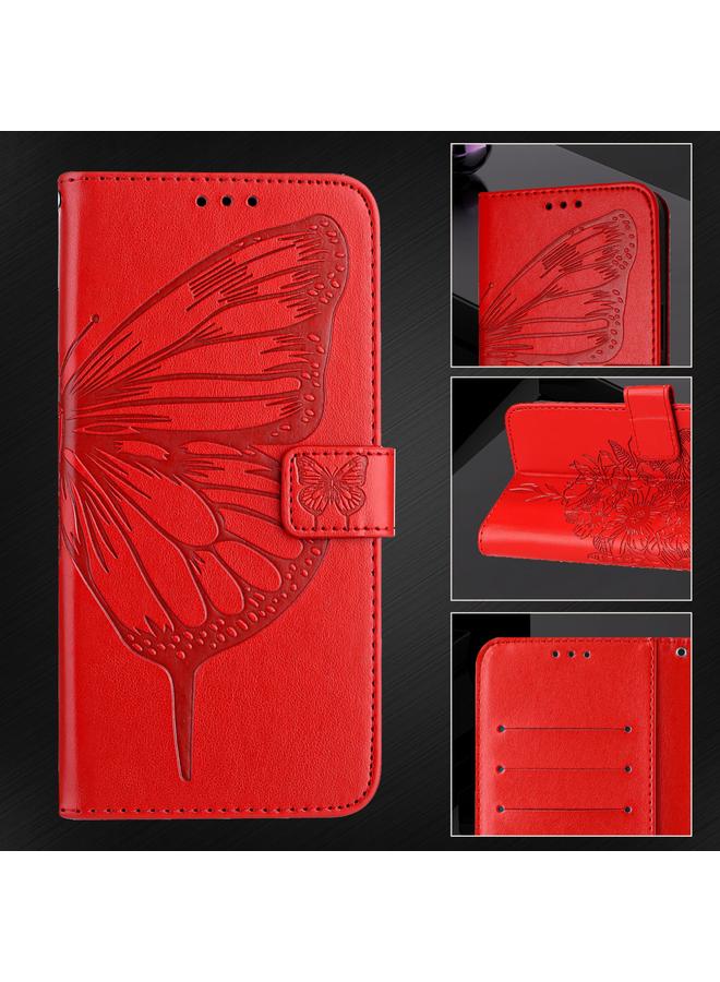S-TOP Case For OPPO Reno9 5G / Reno9 Pro 5G Embossed Butterfly Leather Phone Case - Image 5