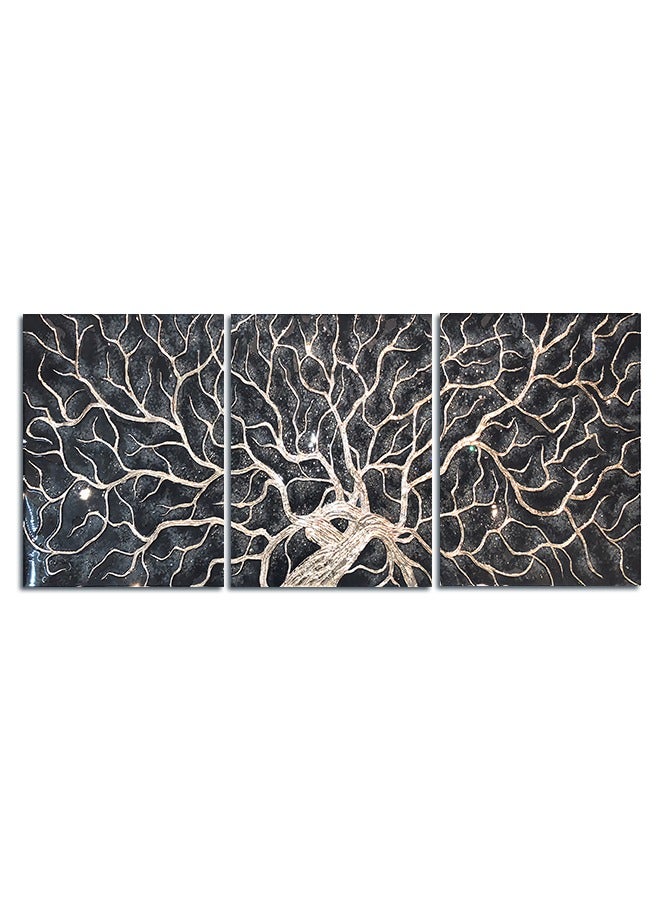 ماركتنا طقم من ثلاث لوحات كانفس على إطار خشبي بتصميم طبيعة - Image 2