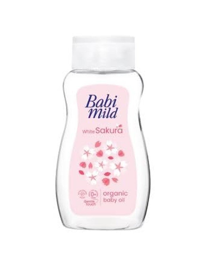 VIRAVIN HOUSEWARE Babi Mild White Sakura Organic Baby Oil, Gentle Touch, Suitable from 0+ Months 50ml - Image 2