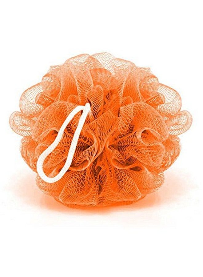 Kriwin ® Combo Of 1 Orange Bath Loofah And 1 Orange & Black Sponge Scrub For Back - Image 2