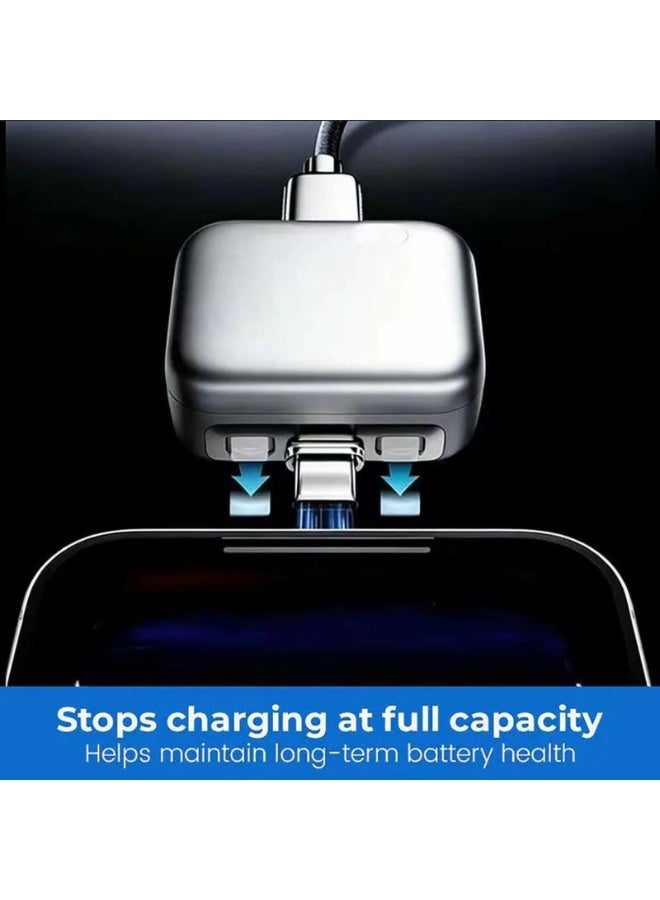 إيكو شاين محول الشحن الذكي ECO SHINE StopCharge بتقنية الذكاء الاصطناعي، مزود بتقنية الإيقاف التلقائي، منفذ USB من النوع C للشحن السريع وحماية البطارية، شاحن ذكي يفصل الشحن بالكامل - Image 2