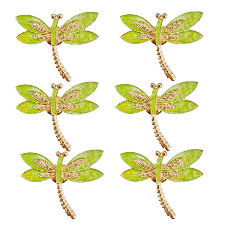 Sdjdhej Unique Dragonfly Knobs 6 Pcs Zinc Alloy Lovely Animal Knobs Single Hole Handle for Door Closet Drawer Cupboard Dresser Wardrobe Furniture Kitchen Modern Home Office Cyan - Image 2