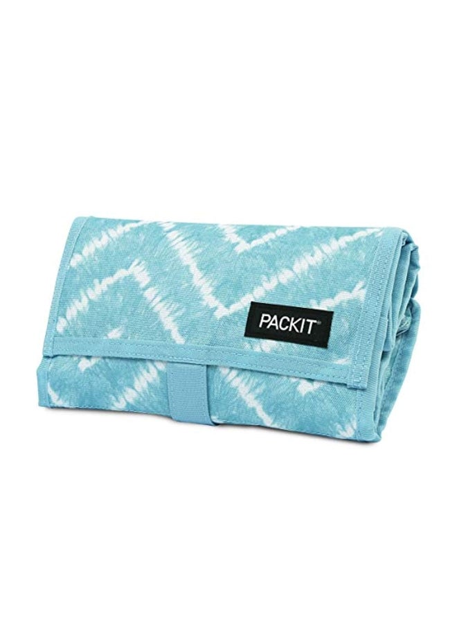 PACKIT Freezable Lunch Bag, Aqua Tie Dye - Image 4