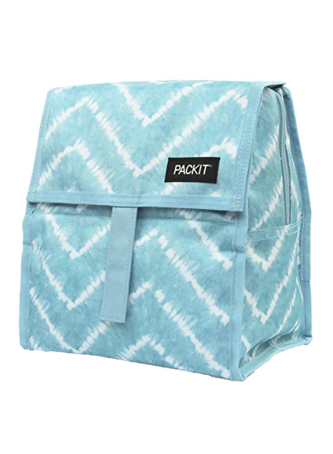 PACKIT Freezable Lunch Bag, Aqua Tie Dye - Image 1