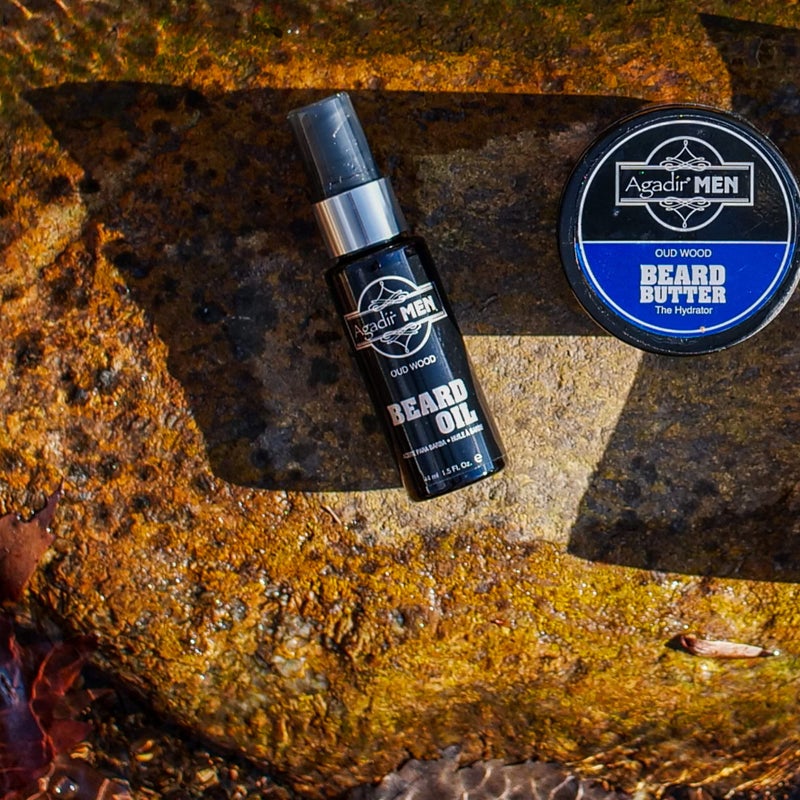 AGADIR Oud Wood Beard Oil, 1.5 Fl Oz - Image 2