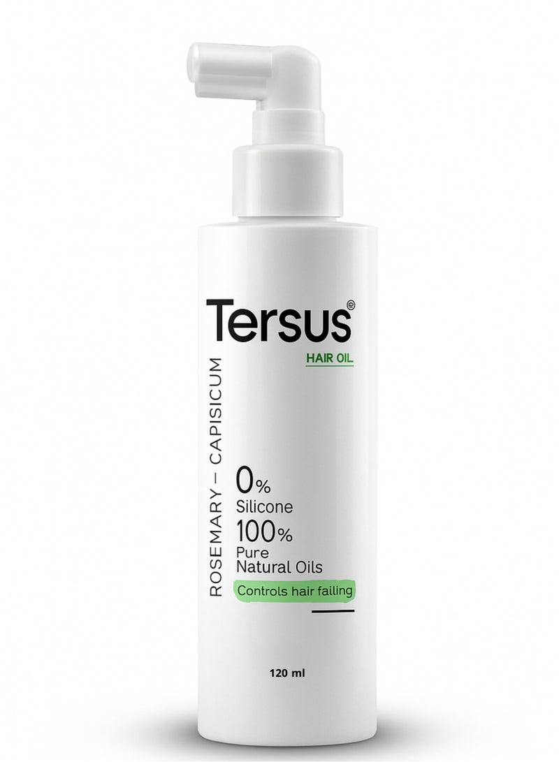 ترسيز زيت مكافحة تساقط الشعر بإكليل الجبل والفلفل – 120 مل