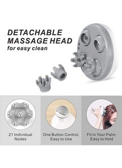 Generic Electric Scalp Massager Portable Head Massager Handheld with Tissue Kneading and Release Full Body Massage for Muscles Back Shoulder Calf Pain  - Image 3