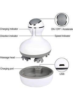 Generic Electric Scalp Massager Portable Head Massager Handheld with Tissue Kneading and Release Full Body Massage for Muscles Back Shoulder Calf Pain  - Image 2