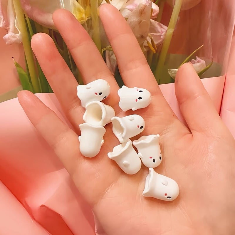 5 Halloween Decoration Accessories Black Acrylic Beads for Earring Necklace Making Charms for Bracelet Phone Strap Jewelry - Image 1