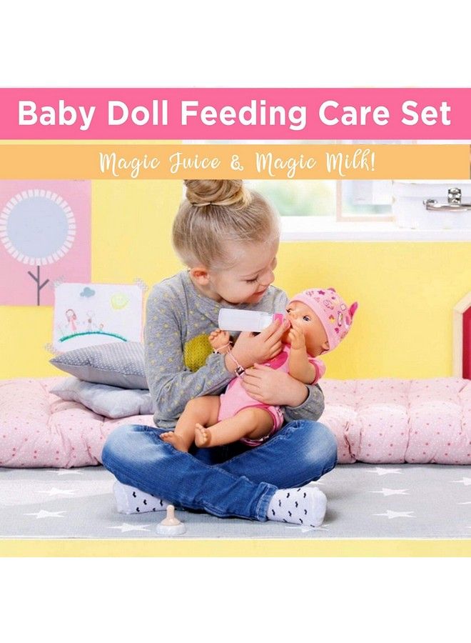 Liberty imports 28 Pcs Baby Doll Accessories Complte Car Set Doll Feeding Pretend Playset For Kids Girls With Magic Milk Bottles In A Storage Bag  - Image 4