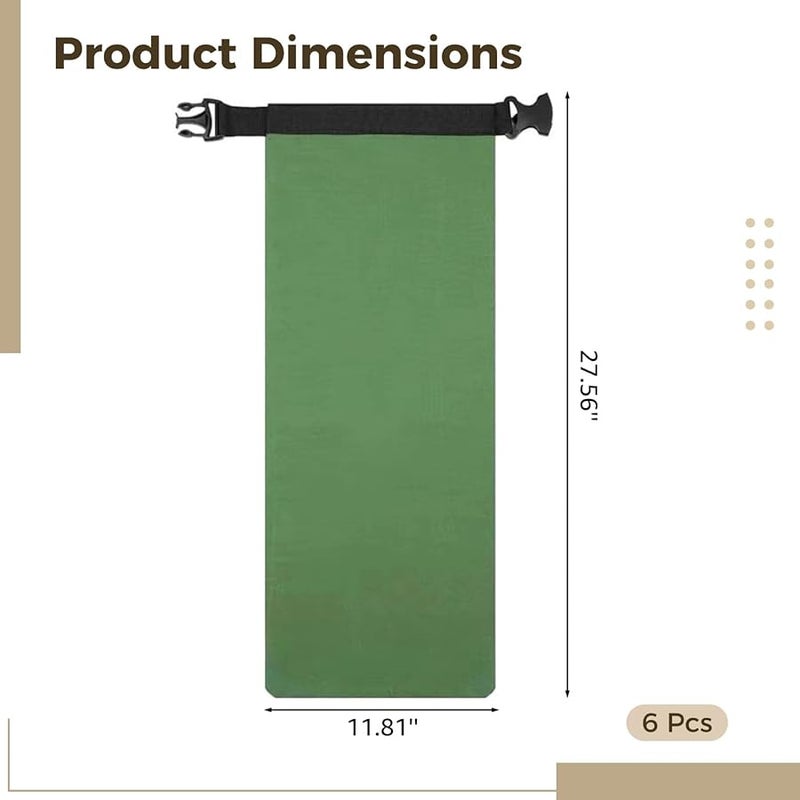 Reusable Canvas Flood Sandbags 6 Pack 11 X 28 Inch Water Barriers For Garage And Yard - Image 4