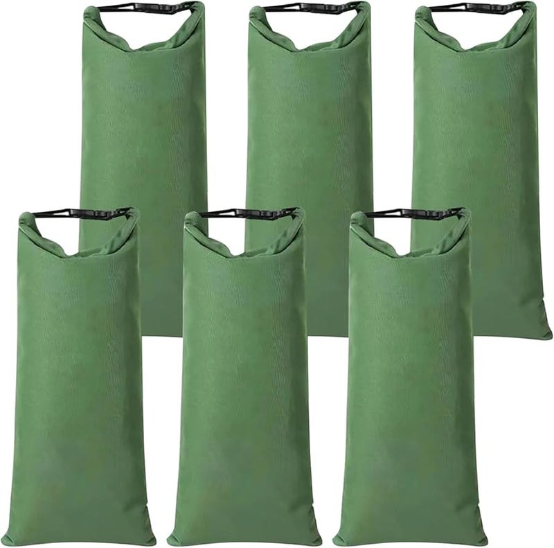 Reusable Canvas Flood Sandbags 6 Pack 11 X 28 Inch Water Barriers For Garage And Yard - Image 1
