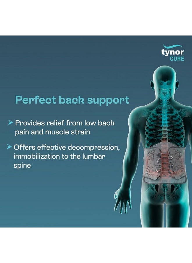 Tynor - Tynor Lumbo Lacepull Brace | Ergonomic Support for Lower Back Pain Relief, for Office Chairs, Car Seats & Home Use | Supports Posture & Comfort for Men & Women - Pack of 1 (Grey, XXL) - Image 1