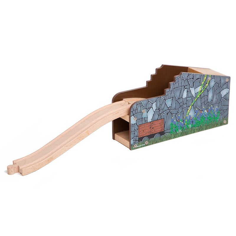 Orbrium Wooden Train Tracks Accessories Secret Mine Tunnel Compatible with Major Wooden Railways Including Thomas and Friends Brio IKEA Melissa Doug for Kids Age 3 Boys Girls - Image 2