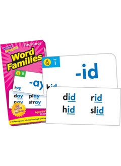 Trend Enterprises Trend Enterprises: Word Families Skill Drill Flash Cards, Content-Rich Cards to Practice and Master, Great for Skill Building and Test Prep, 96 Cards Included, Ages 6 and Up 