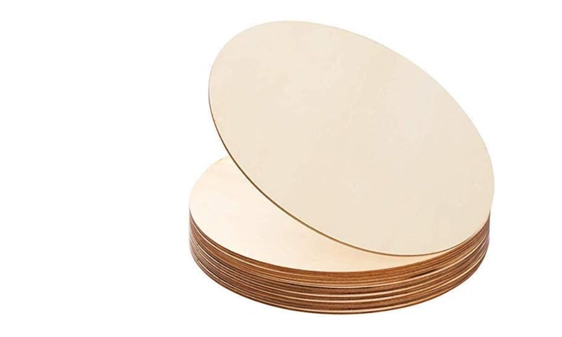 AVENZA Round MDF Boards for Art and Craft - 3.5mm Pine Wood Board Unfinished Round MDF Cutouts for Art and Craft for Resin Art, Mandala Art, Pyrography, Painting 5 Inch (4) - Image 1