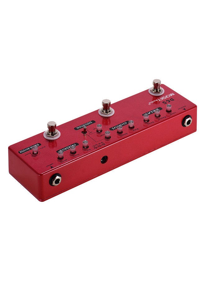 MOSKYAudio - DC5 6-in-1 Guitar Multi-Effects Pedal Delay + Chorus + Distortion + Overdrive + Booster + Buffer Full Metal Shell with True Bypass - Image 1