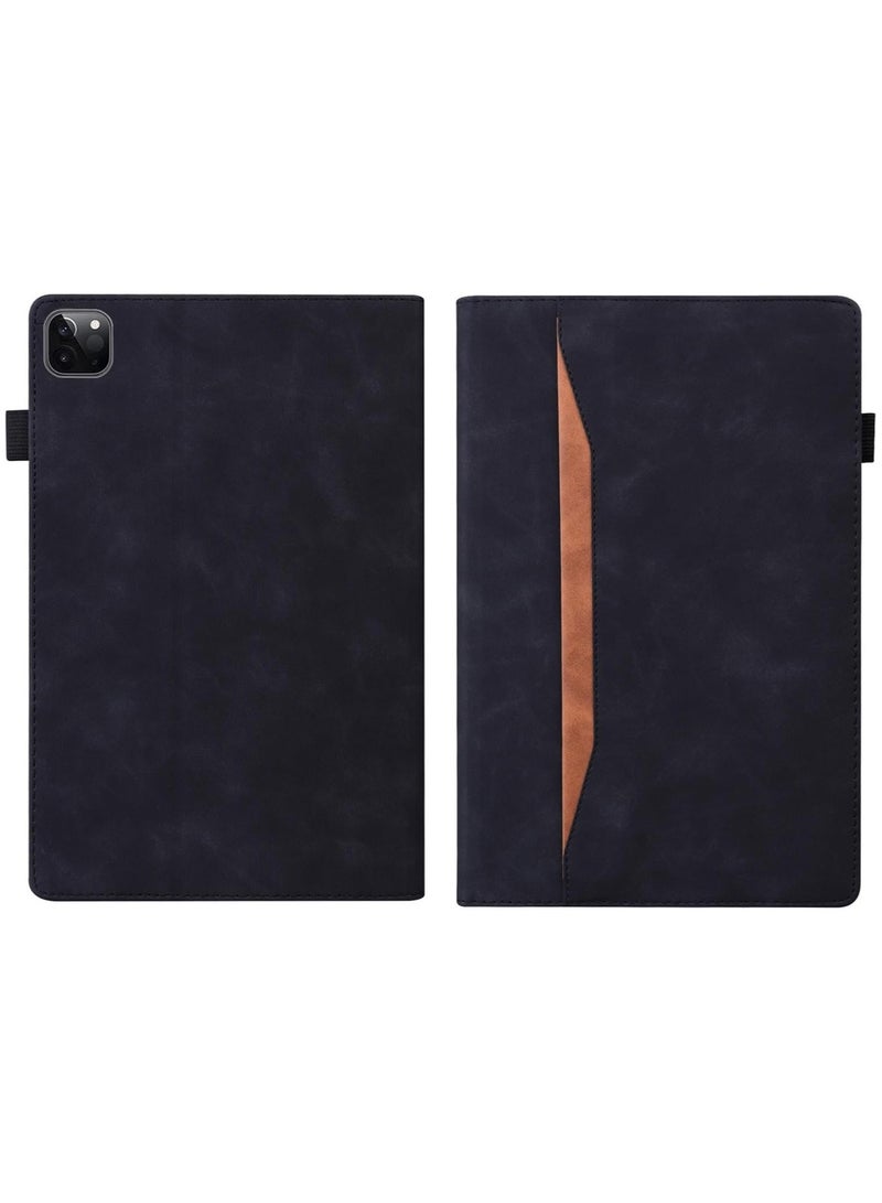 عام حافظة متوافقة مع آيباد برو 11 (2024) ، غلاف فوليو ريترو من جلد البولي يوريثان لباد برو (11 بوصة ، الجيل 5) مع حامل بطاقة وحامل متعدد الزوايا - Image 2
