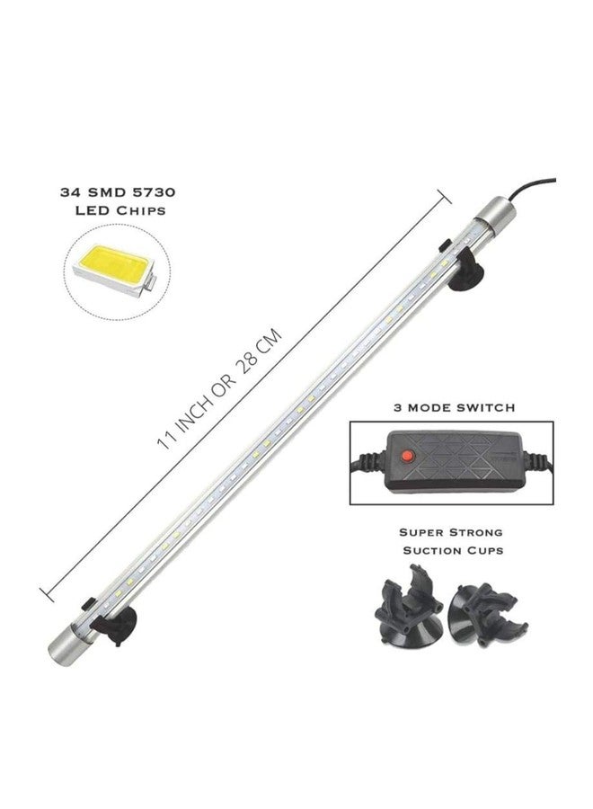 NATLIS Multicolour Changing Fully Submersible Decorative Aquarium Fish Tank Light (27 cm Length) - Image 2