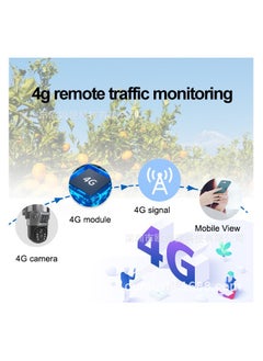 إل أس فيجين شاشة مزدوجة للهاتف الخليوي بالطاقة الشمسية 4G كاميرا مراقبة Solarcctv للرؤية الليلية بالألوان الكاملة HD WIFI  - Image 2