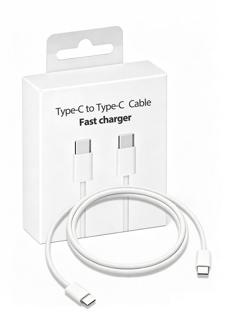 JOYFOCUS كابل شحن سريع رسمي من نوع C إلى نوع C بطول 2 متر لجهاز iPhone 17/16/15، iPad، Macbook - Image 1