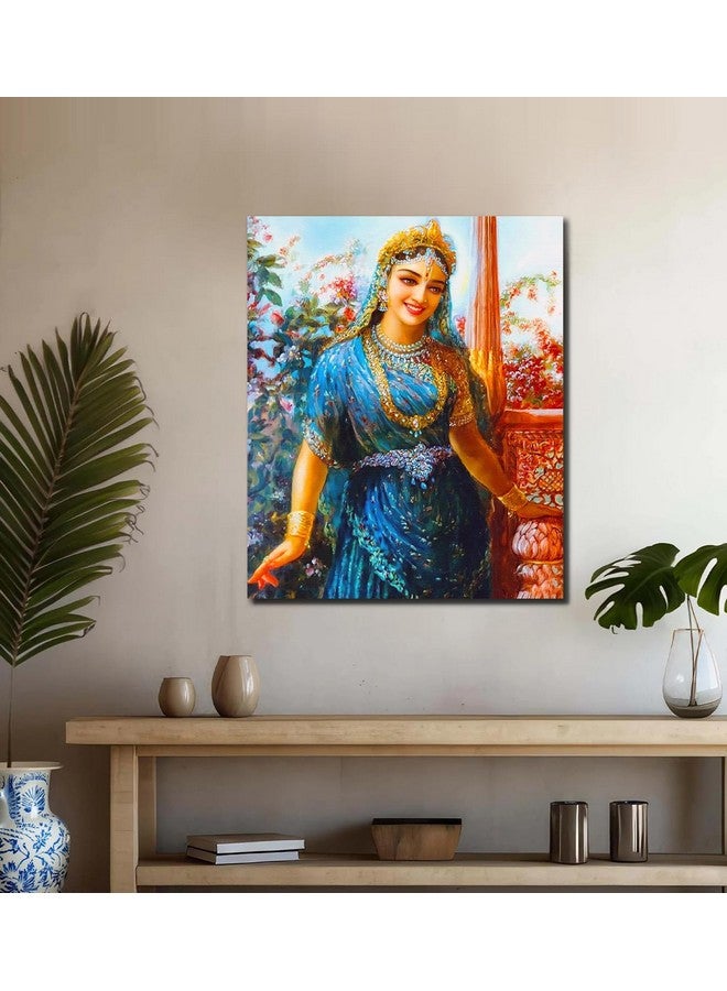 Sikhash Religious Art Canvas Paintings, Shri Radha Rani, Radha Krishna, Wall Art, Hindu Gods, Painting for Wall Décoration, Unframed Painting for Living room, Home Décor, Size - 12X10 inches. a114 - Image 3