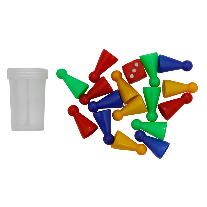 GKC (Pack Of 2) Ludo Dice And Goti With Dice Shaker (Multicolor), Kid - Image 3