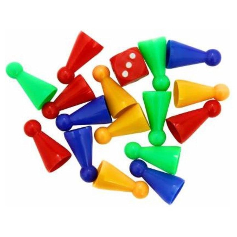 GKC (Pack Of 2) Ludo Dice And Goti With Dice Shaker (Multicolor), Kid - Image 4