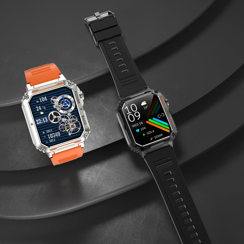 Smart Watches for Men with LED Light 1.91'' BT Call Smartwatch for iOS and Android Fitness Trackers Sports Watch with Heart Rate Monitor Pedometer - Image 3