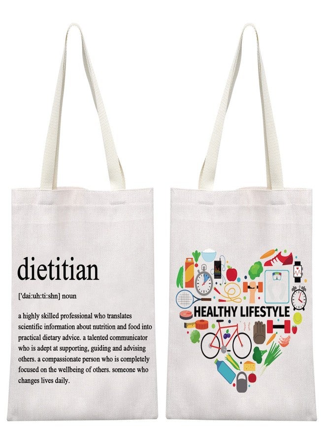 MEIKIUP Canvas Tote Bag - Nutritionist Gift - Dietitian Graduation Gift - Image 1