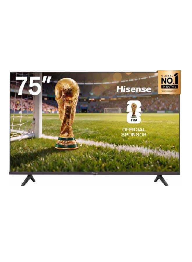 75 Inch 4K QLED Smart TV | Quantum Dot Colour | VIDAA Sysytem | 120 HZ | Dolby Atmos | Smooth Motion | AI Picture | Voice Control | Smart Home Ready | (2024 Model) | 2 Year Warranty - 75Q6N Black