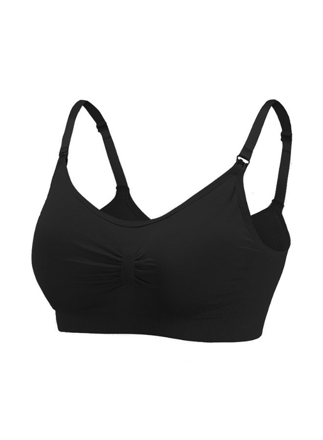 MHD Soft Black Nursing Bra: Ideal For Maternity Comfort And Convenience - Image 2