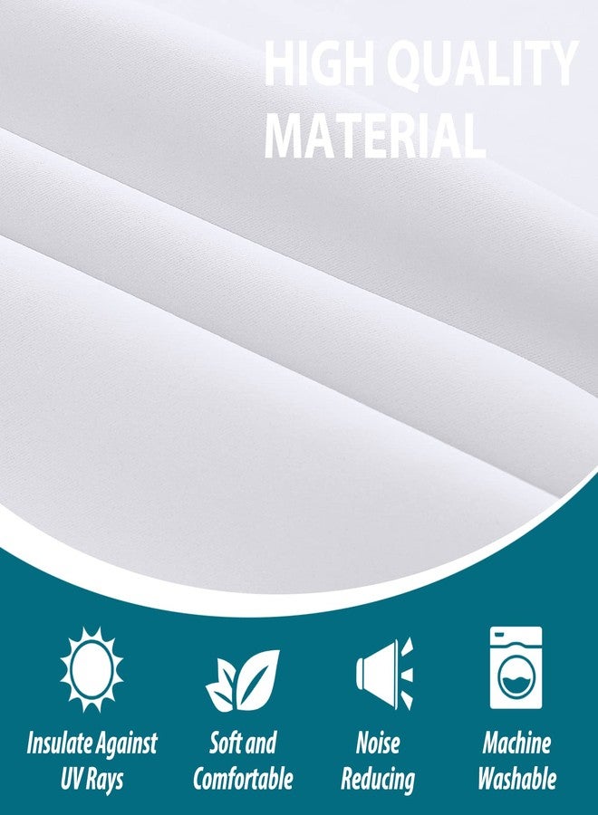 Turquoize Doorway Curtain Blackout Door Curtains for Doorways 80 Inch Grommet Thermal Insulated Closet Curtains Privacy Doorway Drapes for Closet Bathroom Front Door, 1 Panel, W42 x L80, Pure White - Image 5