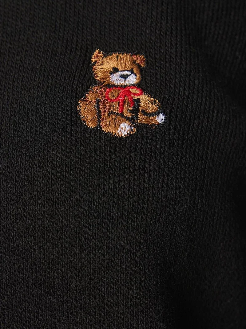 إسطنبول الساحرة ISTANBUL Textured Crew Neck Sweater with Embroidery