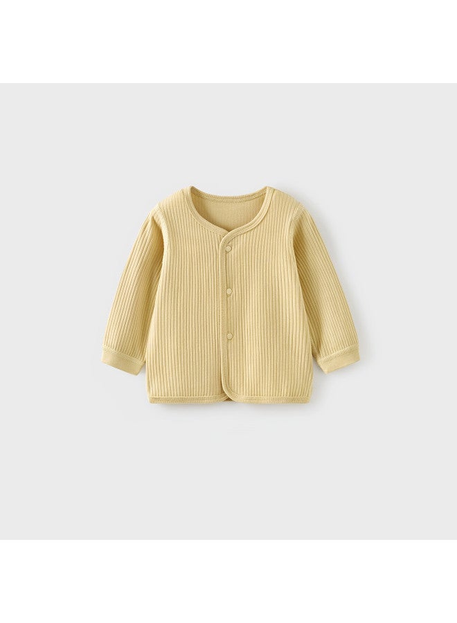 Tongtai Baby Top Spring And Autumn Season Baby Clothes Children's Homewear Underwear Autumn Wear Seamless Long Sleeve Cardigan Top - Image 2