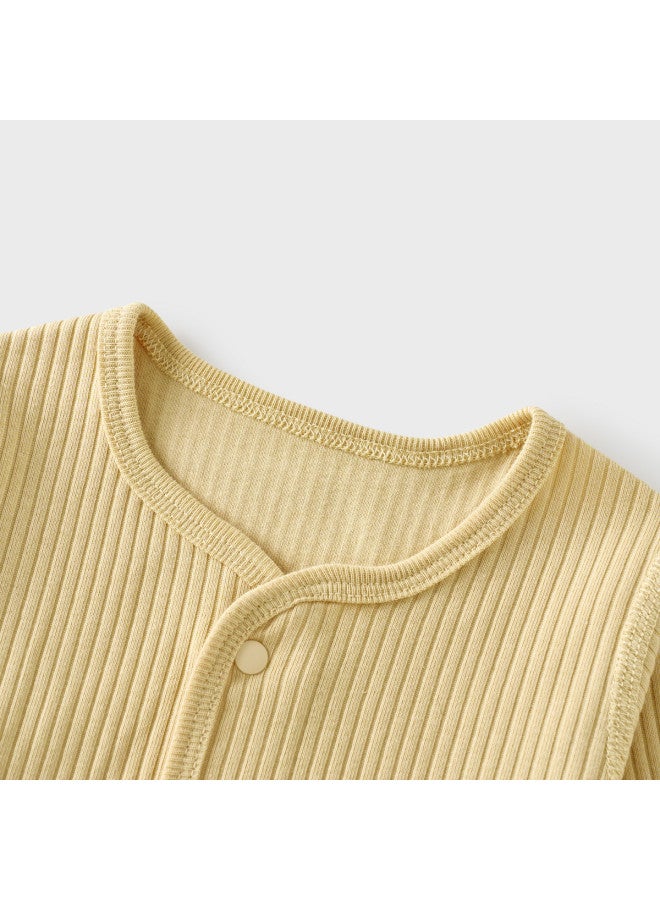 Tongtai Baby Top Spring And Autumn Season Baby Clothes Children's Homewear Underwear Autumn Wear Seamless Long Sleeve Cardigan Top - Image 4