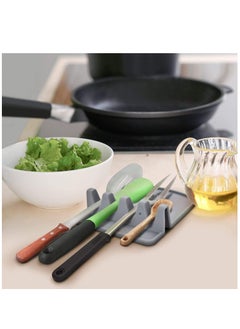 KASTWAVE 2 PCS Spoon Rest, Silicone Kitchen Utensil Rest Ladle Spoon Holder Utensils Holders for Kitchen Counter or Stove Top, Drip Catcher for Resting Cooking Spoons or Utensils  - Image 5