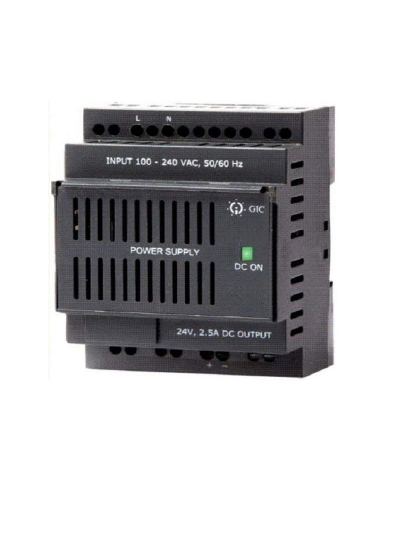 Din Rail DB Mounted 100-240V to 24V DC 2.5A Single Output Switched Mode Power Supply Converter - Image 3