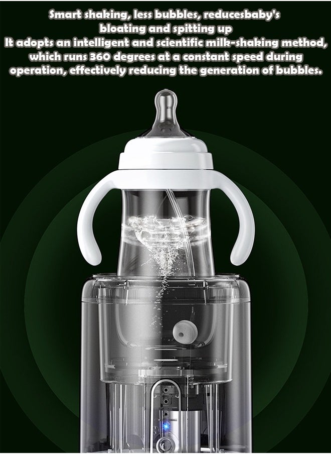 ZCM-HAPPY - Intelligent Electric Milk Shaker and Baby Milk Making Machine - Three Speed Automatic Milk Mixer, Pacifier Bottle Shaker and Warmer, Fits All Baby Bottles, BPA Free and Rechargeable - Image 1