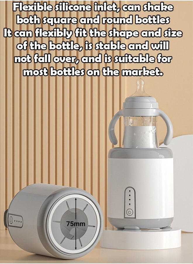 ZCM-HAPPY - Intelligent Electric Milk Shaker and Baby Milk Making Machine - Three Speed Automatic Milk Mixer, Pacifier Bottle Shaker and Warmer, Fits All Baby Bottles, BPA Free and Rechargeable - Image 1