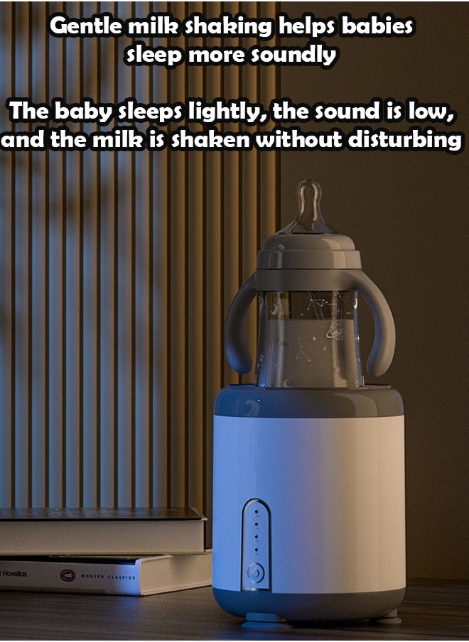 ZCM-HAPPY - Intelligent Electric Milk Shaker and Baby Milk Making Machine - Three Speed Automatic Milk Mixer, Pacifier Bottle Shaker and Warmer, Fits All Baby Bottles, BPA Free and Rechargeable - Image 1