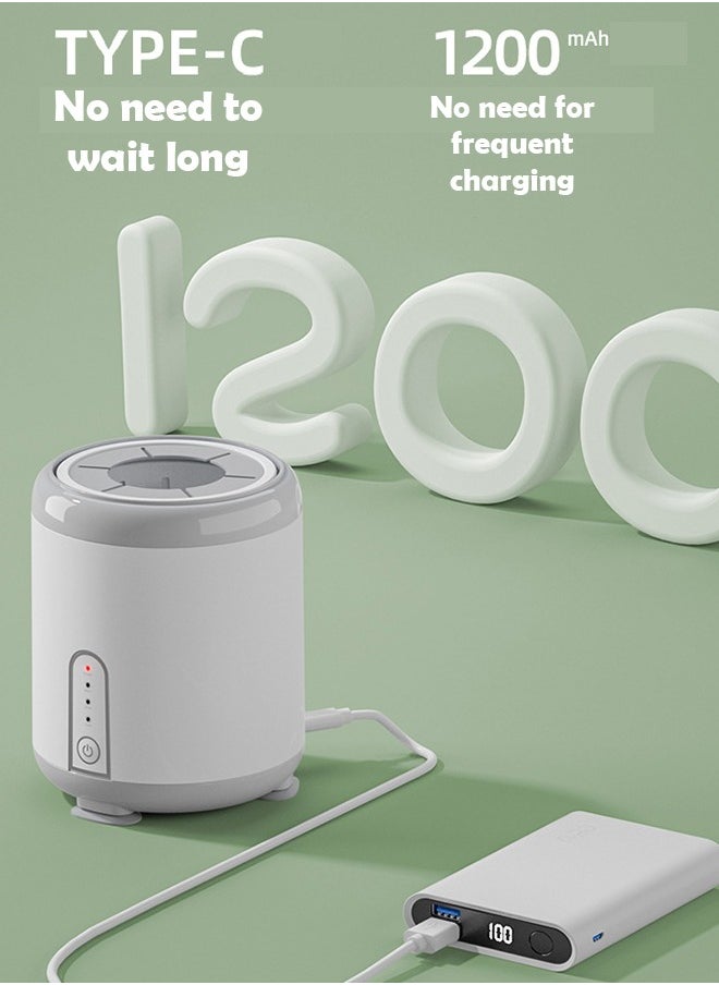 ZCM-HAPPY - Intelligent Electric Milk Shaker and Baby Milk Making Machine - Three Speed Automatic Milk Mixer, Pacifier Bottle Shaker and Warmer, Fits All Baby Bottles, BPA Free and Rechargeable - Image 1