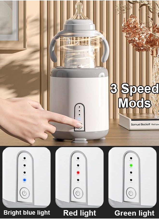 ZCM-HAPPY - Intelligent Electric Milk Shaker and Baby Milk Making Machine - Three Speed Automatic Milk Mixer, Pacifier Bottle Shaker and Warmer, Fits All Baby Bottles, BPA Free and Rechargeable - Image 1