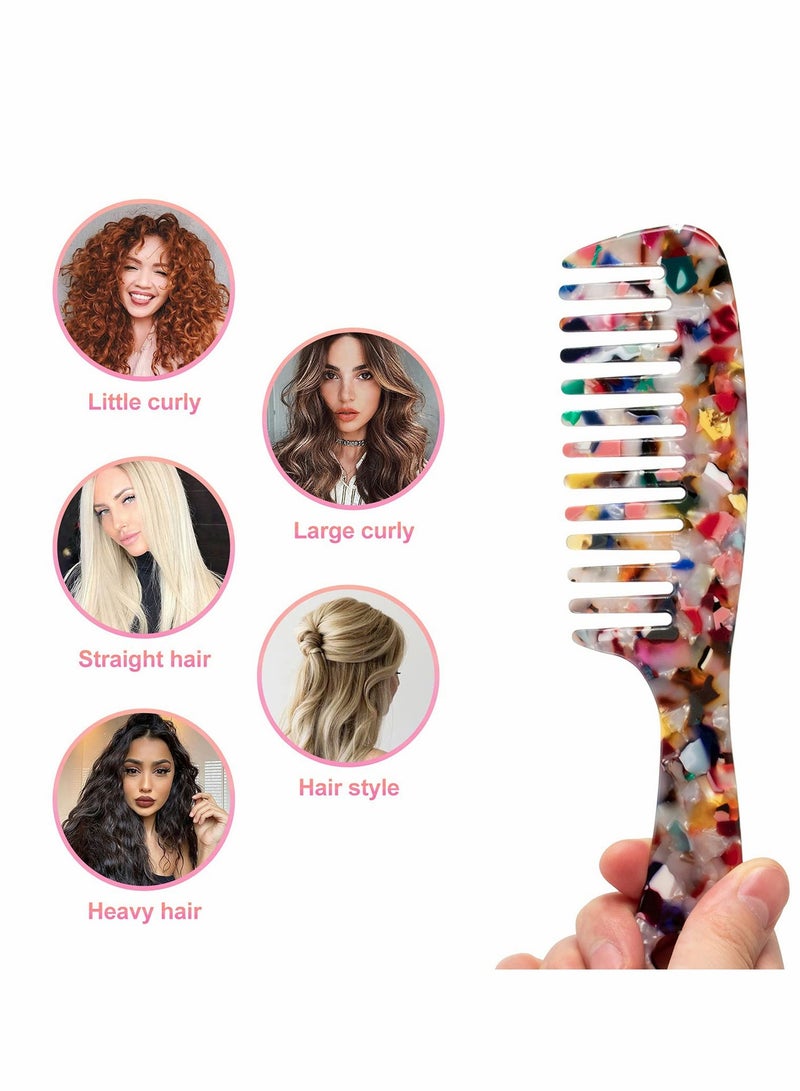 Excefore Wide Tooth Comb for Curly Hair Long Easily Detangling Combs Women Men or Kids Wet Dry - Image 4