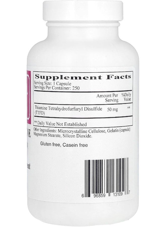 Ecological Formulas All Thiamine, 250 Capsules - Image 2