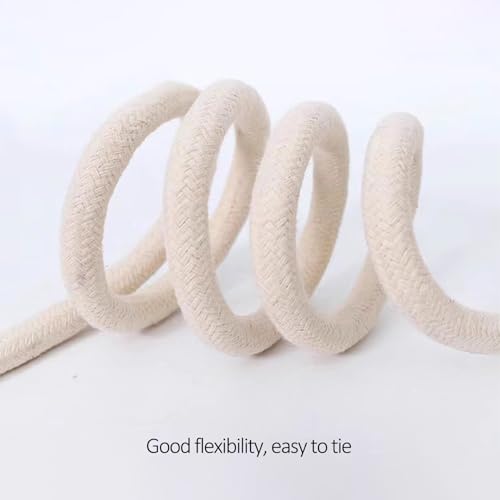 Aoneky Braided Cotton Rope (5/8 inch x 100 ft) - Image 3