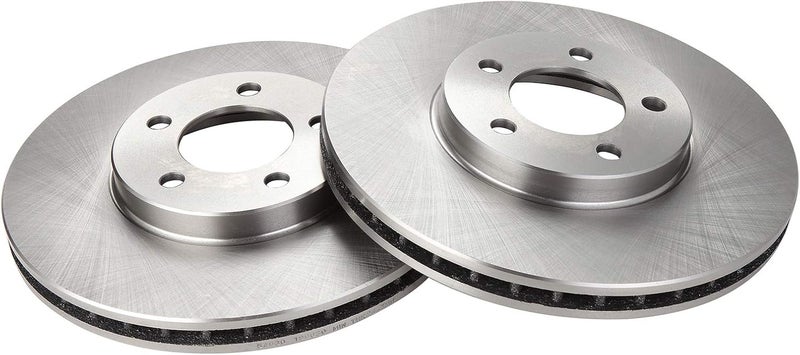 TRQ Front Brake Rotors Set Vented Compatible with 1996-2007 Ford Taurus 1996-1997 Thunderbird 1995-2002 Lincoln Continental 1993-1998 Mark VIII Mercury Cougar 2001-2005 Sable - Image 3