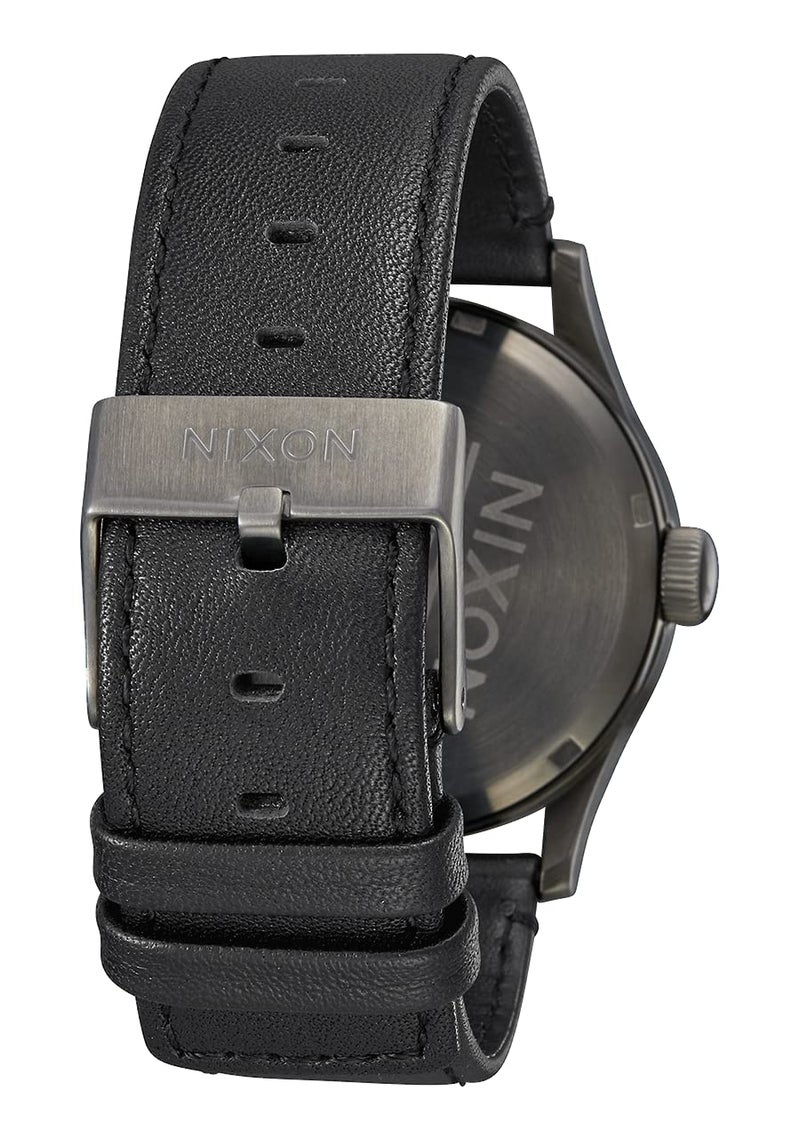 NIXON Men's A105 Sentry 42mm Stainless Steel Leather Quartz Movement Watch - Image 3